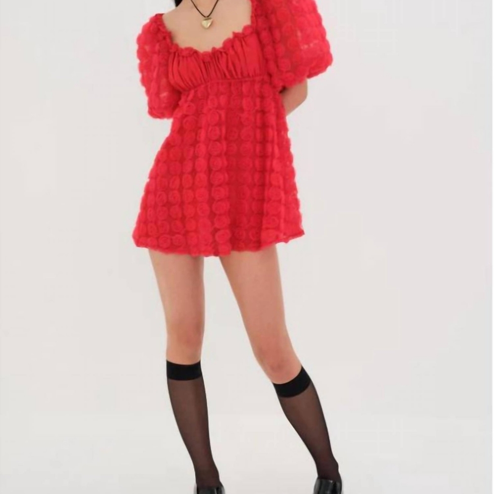 For Love & LemonsHannah Mini Dress😍😍😍 color floral red size M